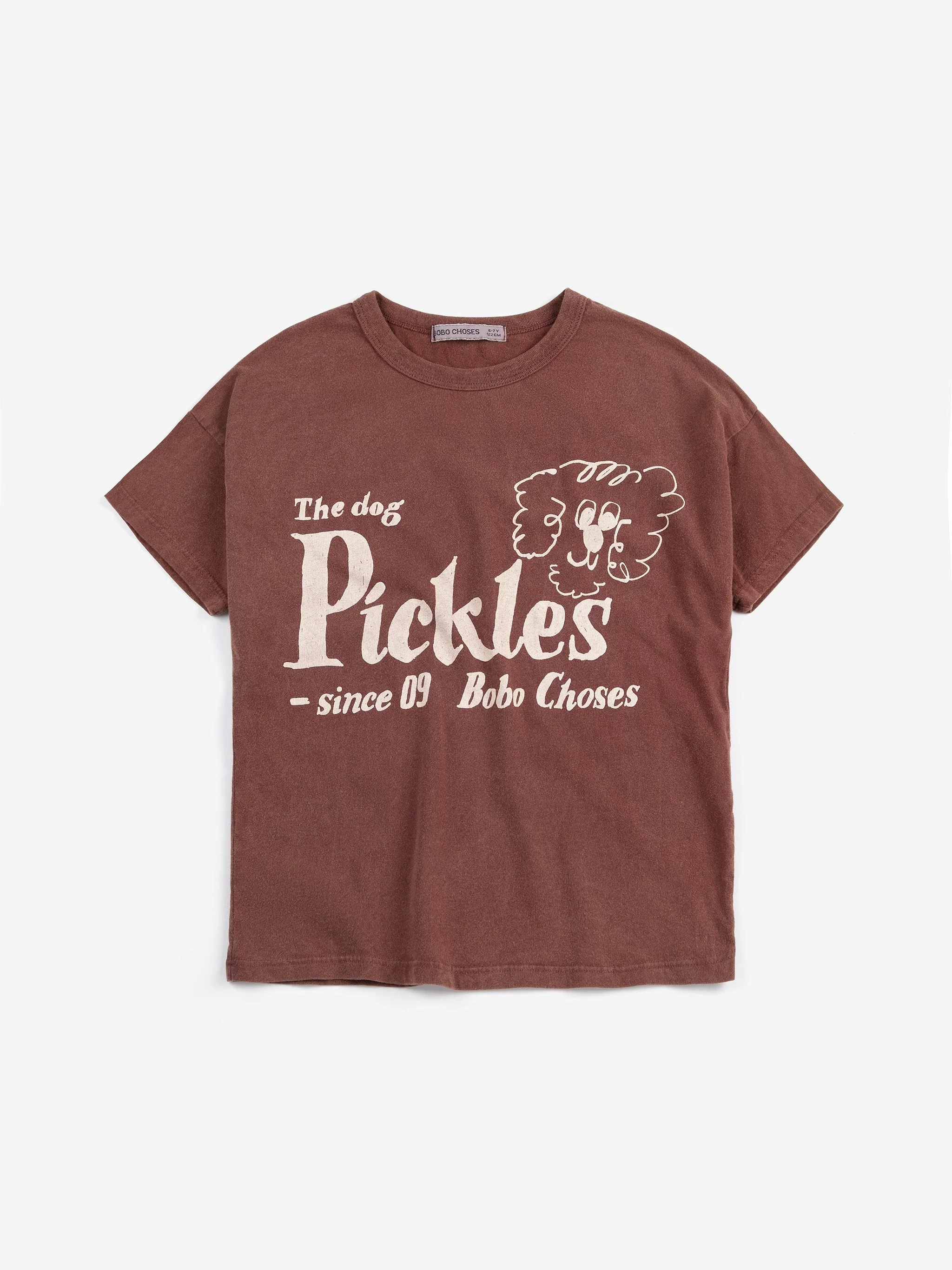 Bobo Choses T-Shirt Pickles The Dog mit kreativem Design – hochwertige, nachhaltige Kindermode aus Spanien für kleine Entdecker im Kids Concept Store bei Cleo&Caesar