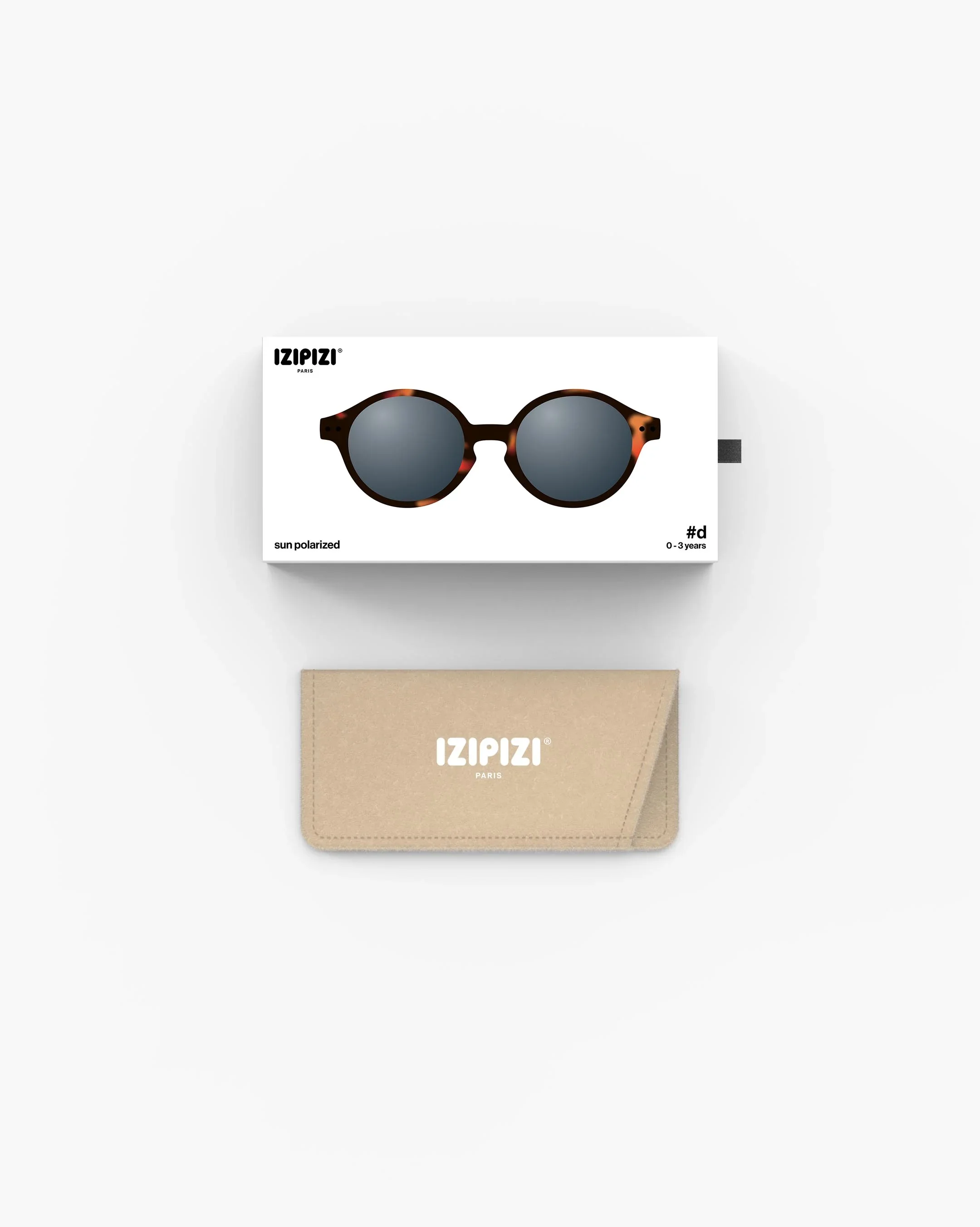 Izipizi Kleinkind-Sonnenbrille #d Tortoise Polarized – Pantos-Fassung in Tortoise, 3-5 Jahre, BPA-frei, bei Cleo&Caesar Kids Concept Store