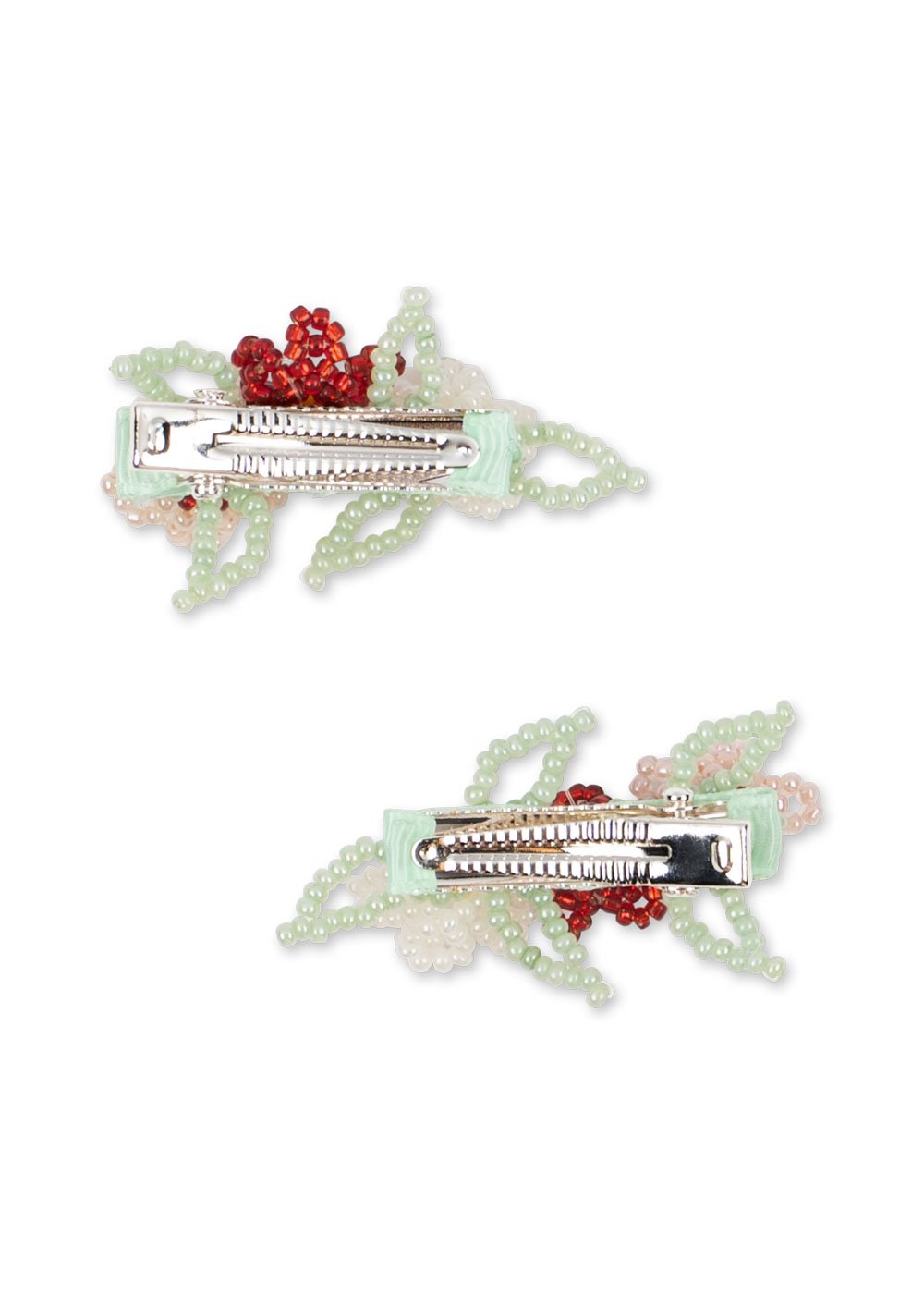 pack_Konges Sløjd Blumenhaarspange Flower Field mit handgenähten Glasperlen – süßes Accessoire für Kinder ab 3 Jahren. Im Kids Concept Store Cleo&Caesar