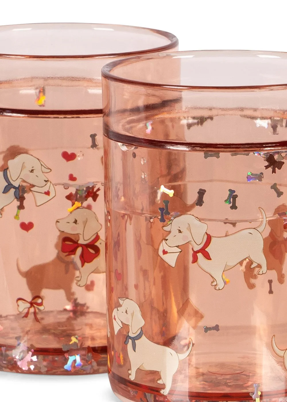 Konges Sløjd Glitter Cups im 2er-Set – transparente Glitzerbecher mit funkelndem Effekt für Kinder ab 3 Jahren. Im Kids Concept Store Cleo&Caesar (Copy)