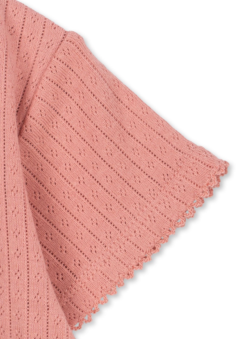 Klassische Kinder T-Shirt aus Bio-Baumwolle mit Pointell Muster – bequem und festlich kombinierbar. Im Kids Concept Store Cleo&Caesar