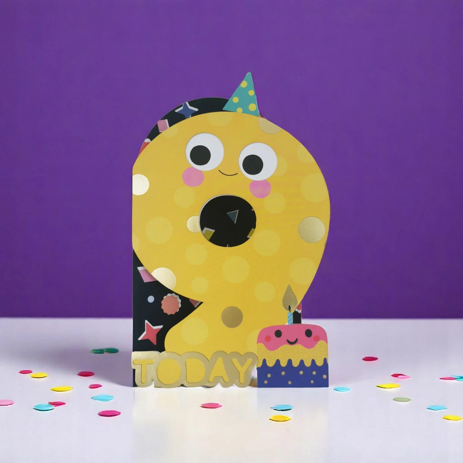 Alljoy Wackelkarte 9 – charmante Grußkarte mit interaktiven wackelnden Teilen, hergestellt in Irland, bei Cleo&Caesar Kids Concept Store
