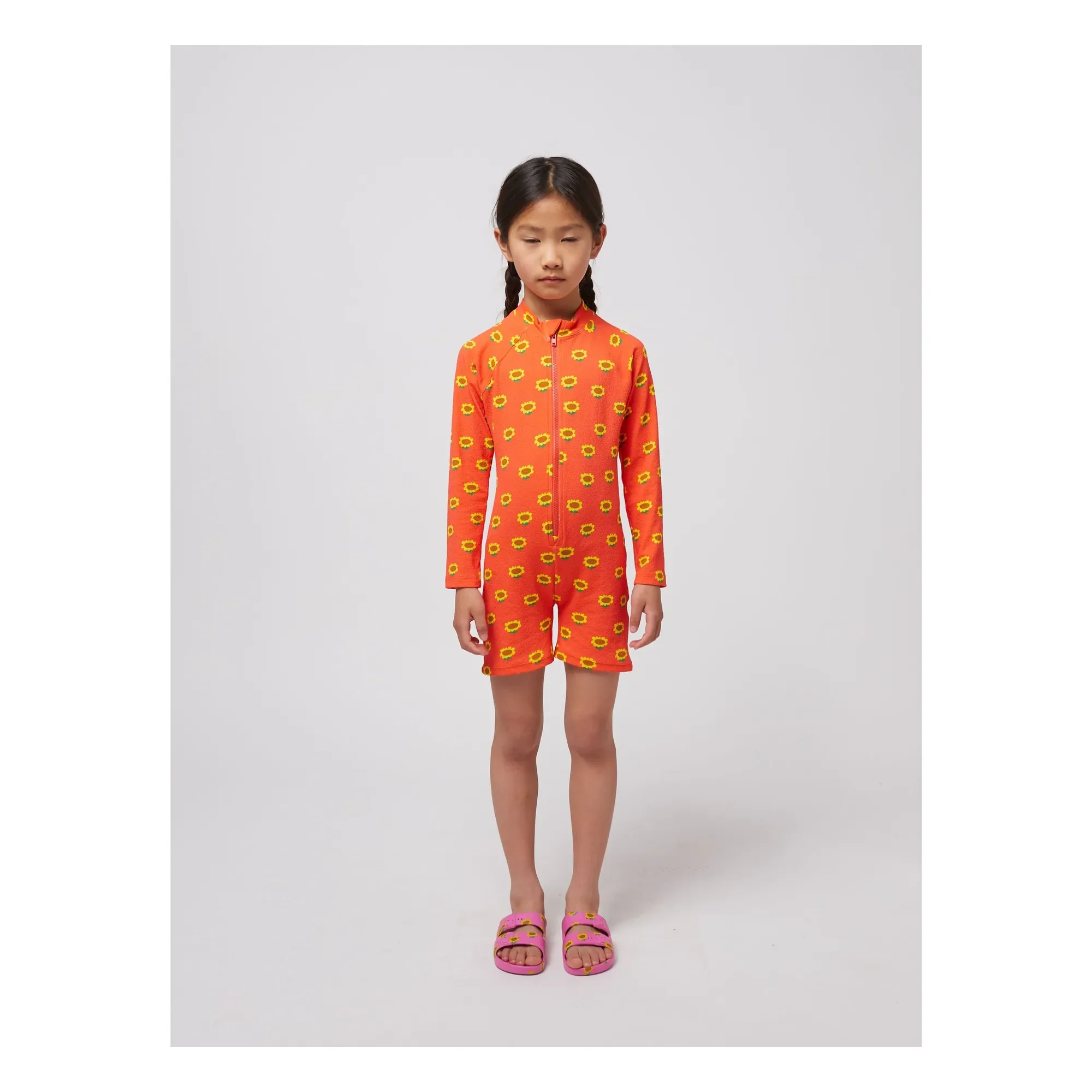 Bobo Choses Badeanzug Flower All Over – nachhaltiger, bunter Swim Onesie aus recyceltem Polyamid bei Cleo&Caesar