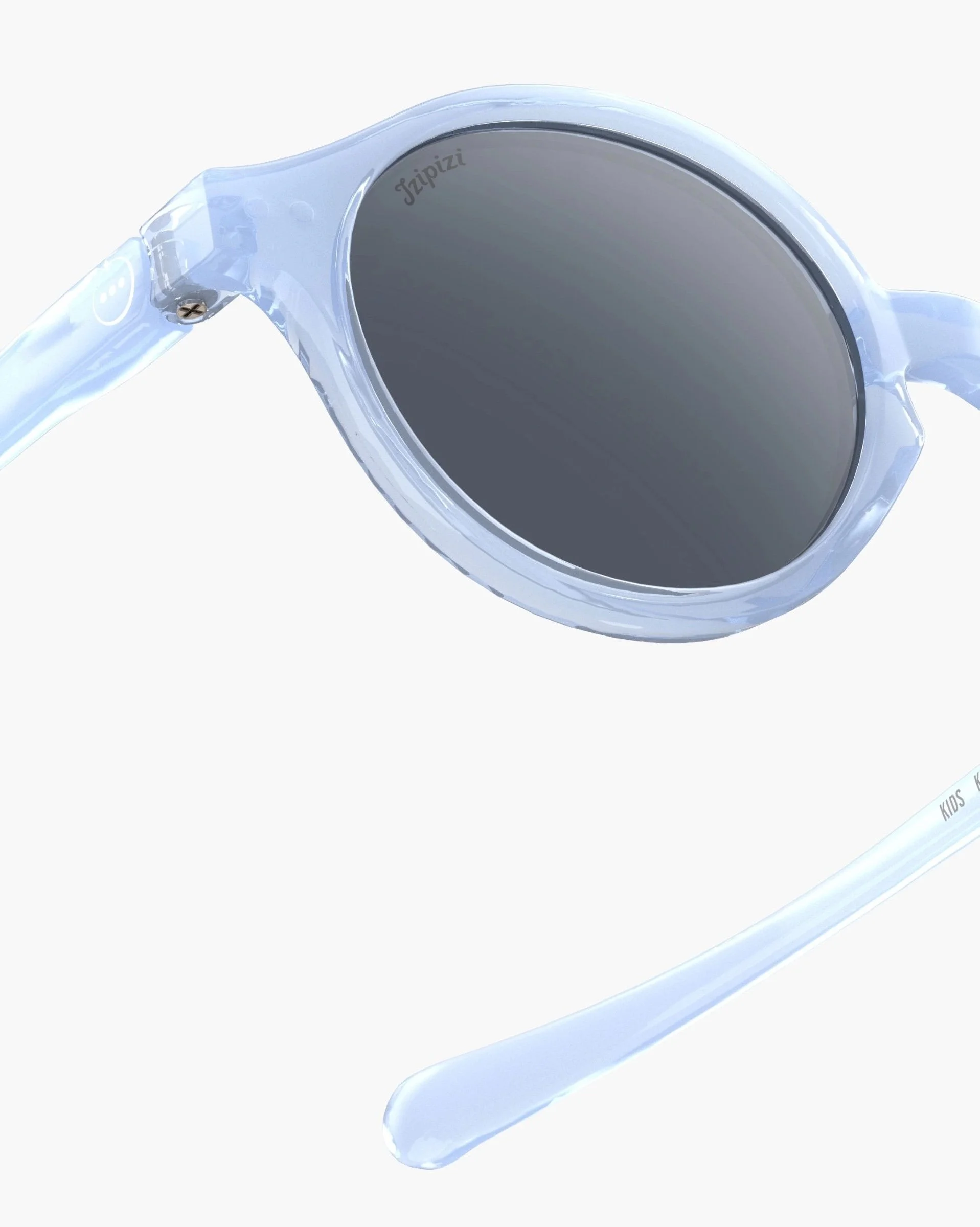 Izipizi Baby-Sonnenbrille #d Athletic Purple Polarized – Pantos-Fassung in Lila glänzend, Limited Edition, 0-3 Jahre, BPA-frei mit Silikonband, bei Cleo&Caesar