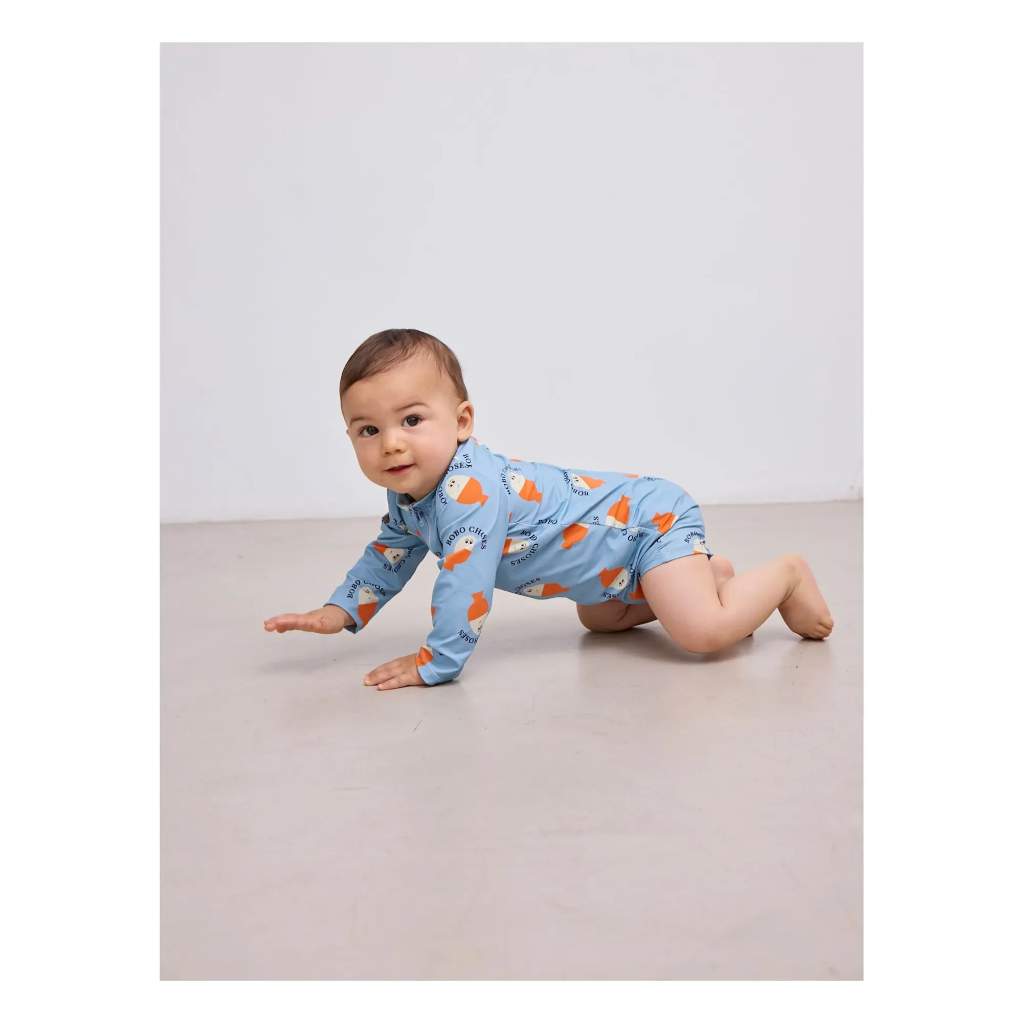 Bobo Choses Baby Badeanzug Morning Egg – nachhaltige Bademode aus recyceltem Polyamid in Hellblau bei Cleo&Caesar