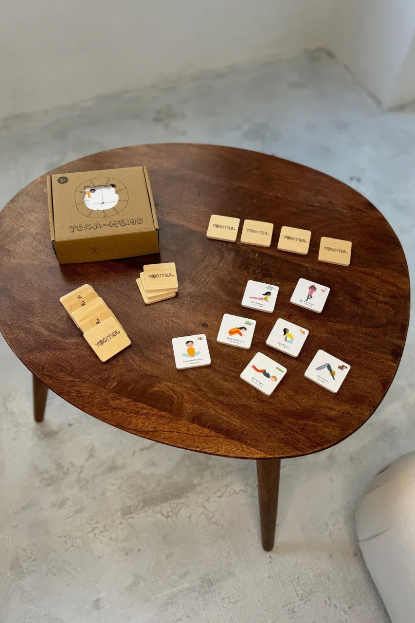 YOGITIER® Holz-Memo – nachhaltiges FSC-Holz Memory mit Yoga-Tiermotiven für Kinder von Cleo&Caesar