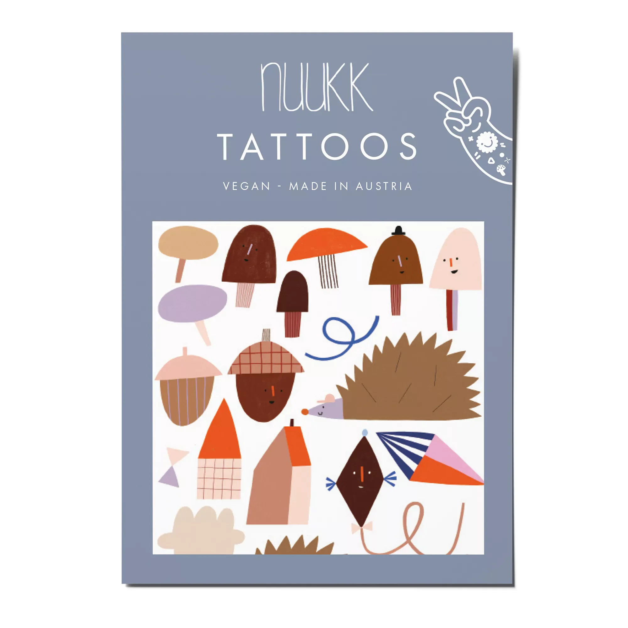 nuukk Kindertattoos – vegane Wassertransferfolie, dermatologisch getestet, hergestellt in Österreich, bei Cleo&Caesar Kids Concept Store