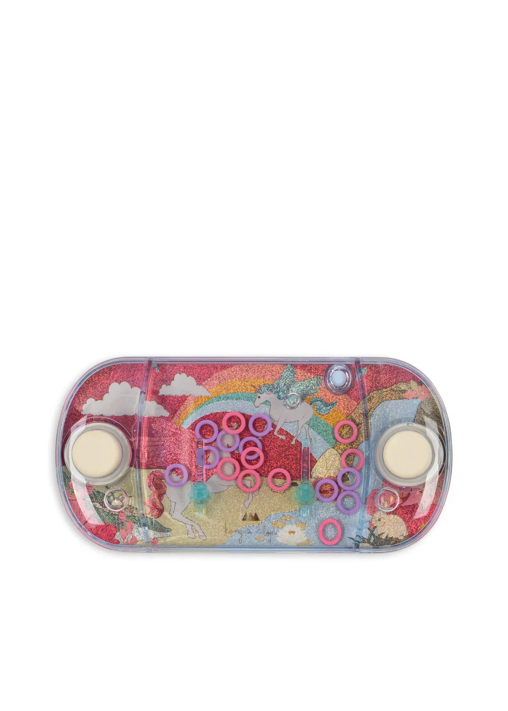 Kompaktes Wasserringspiel mit bunten Ringen und Knöpfen – motorisches Geschicklichkeitsspiel für Kinder ab 3 Jahren im Concept Store Cleo&Caesar