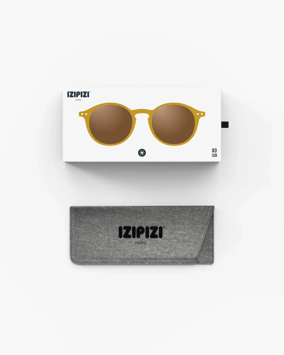 zipizi Sonnenbrille #D Golden Green – Pantos-Fassung in Olivgrün mit goldenen Nuancen, braune Gläser, Unisex, bei Cleo&Caesar Kids Concept Store