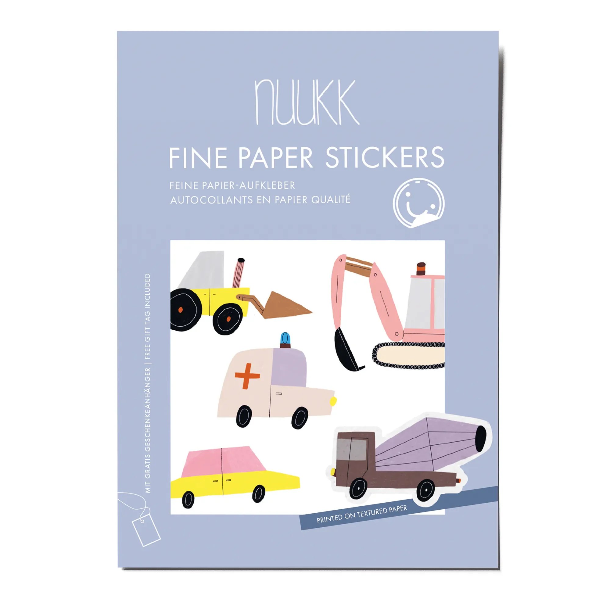 nuukk – Stickerbogen 'Autos' 3 Bögen