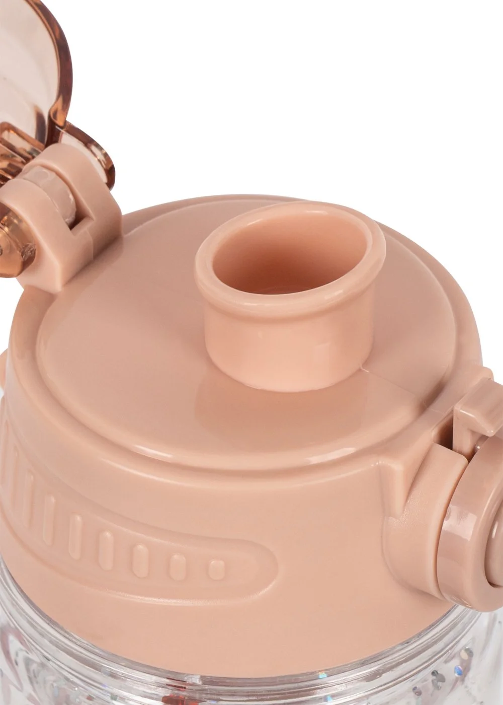 Konges Sløjd Glitzer-Trinkflasche mit Silikonstrohhalm, 400 ml, transparent mit Glitter – bei Cleo&Caesar Kids Concept Store