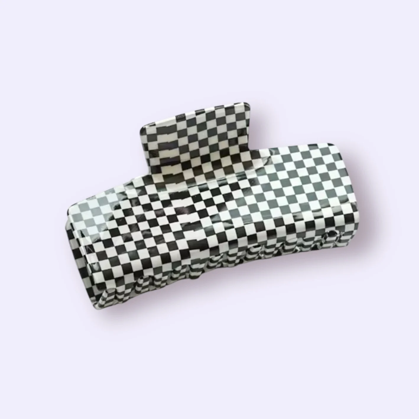 De Lange Tafel - Haarklammer 'schwarz kariert'