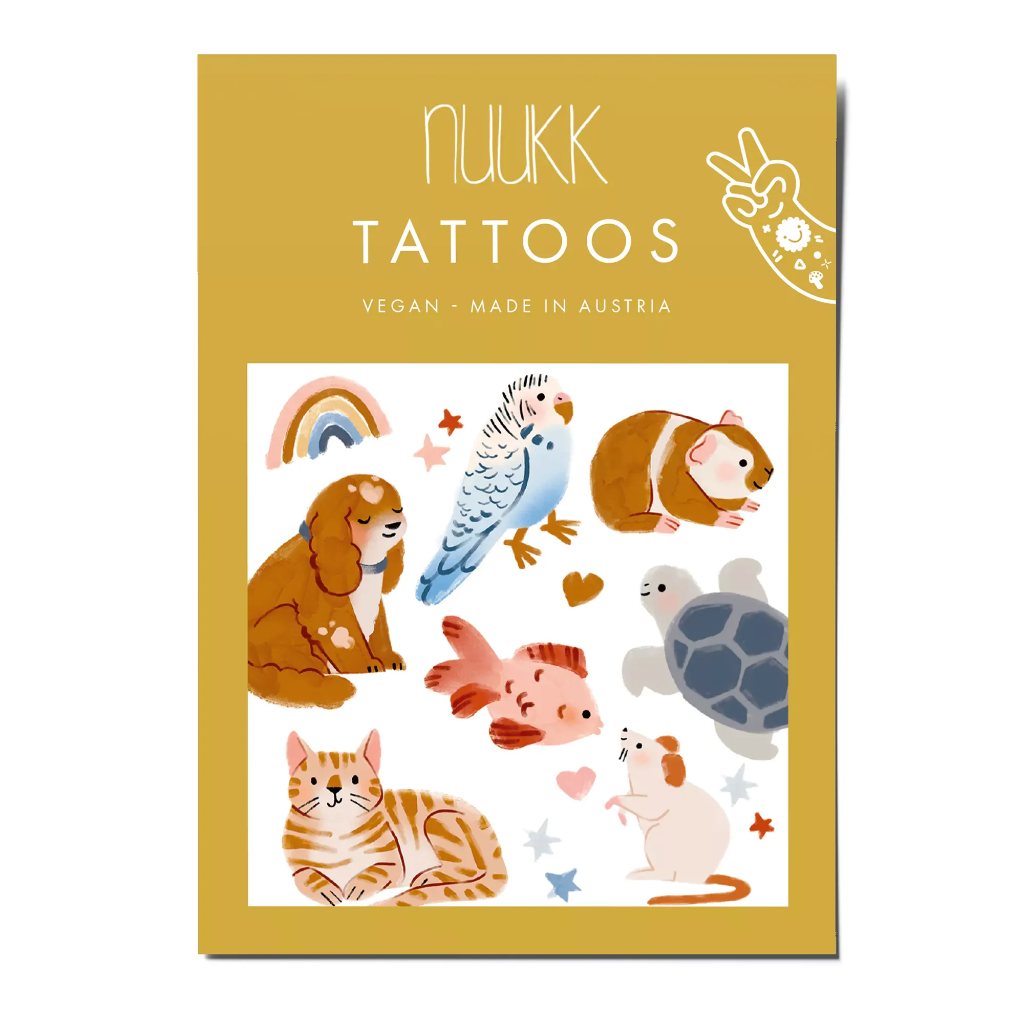 nuukk Kindertattoos – vegane Wassertransferfolie, dermatologisch getestet, hergestellt in Österreich, bei Cleo&Caesar Kids Concept Store