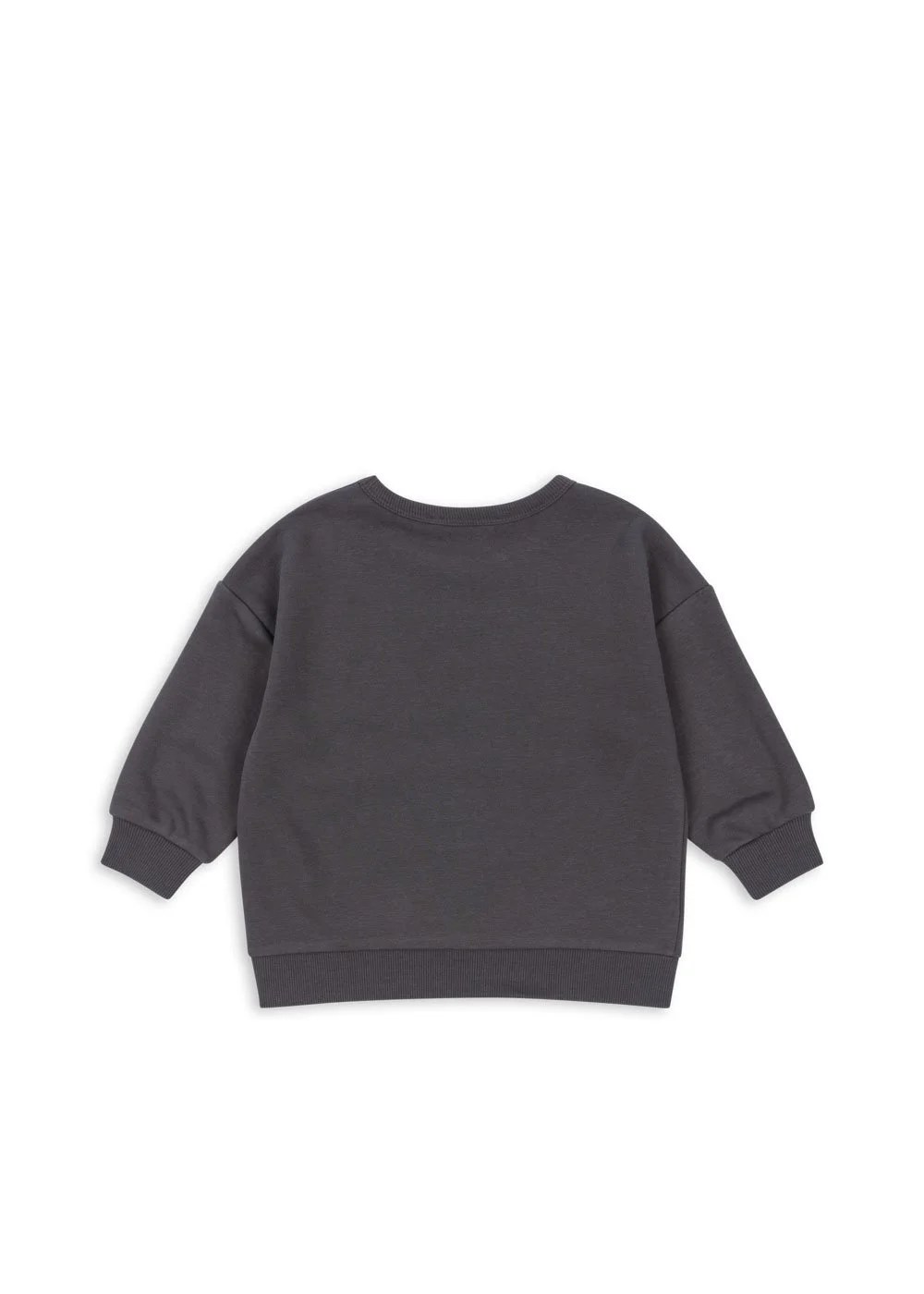 Lou Sweat Shirt Pullover Magnet für Kinder von Konges Sløjd – kuschelige, nachhaltige Kinderkleidung in Beige mit Herzprint, erhältlich bei Cleo&Caesar Kids Concept Store Berlin.