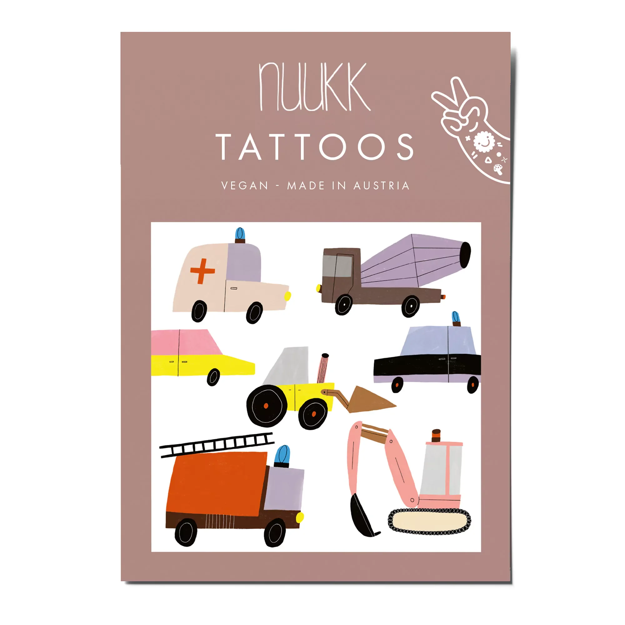 nuukk Kindertattoos – vegane Wassertransferfolie, dermatologisch getestet, hergestellt in Österreich, bei Cleo&Caesar Kids Concept Store