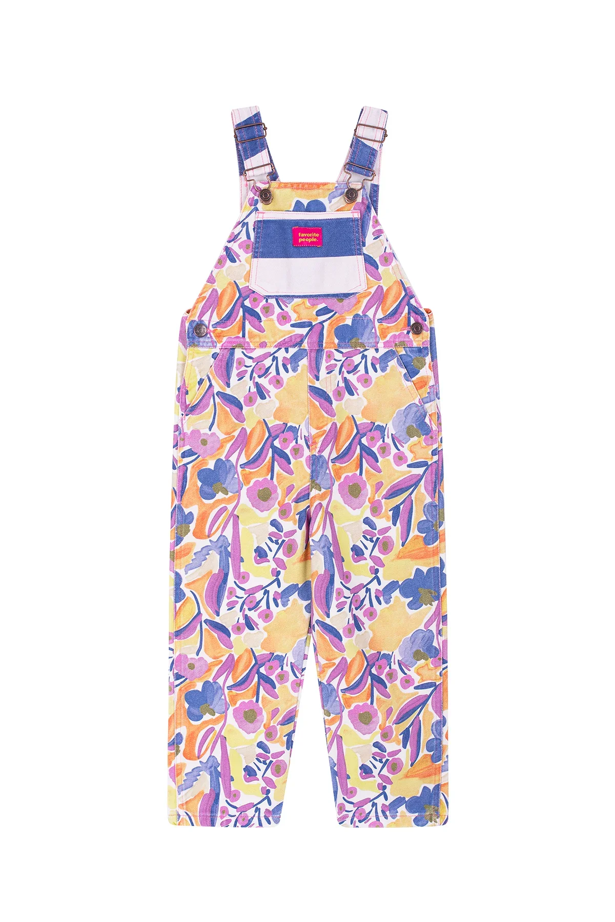Favorite People Latzhose bunt – handgefertigt in Portugal, erhältlich bei Cleo&Caesar Kids Concept Store