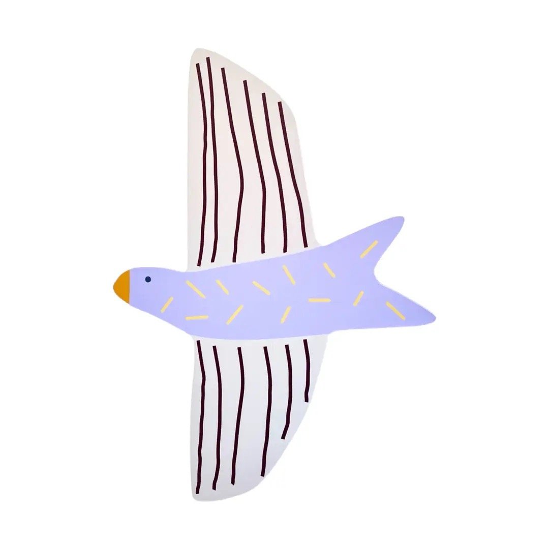 Wanddekoration  Vogel mit leichter Befestigung von de lange Tafel aus Karton  im Concept Store Cleo&Caesar