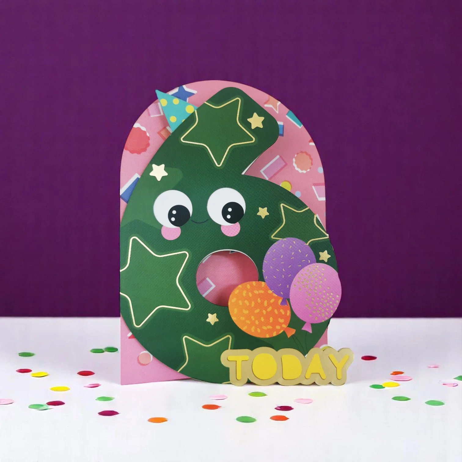 Alljoy Wackelkarte 6 – charmante Grußkarte mit interaktiven wackelnden Teilen, hergestellt in Irland, bei Cleo&Caesar Kids Concept Store