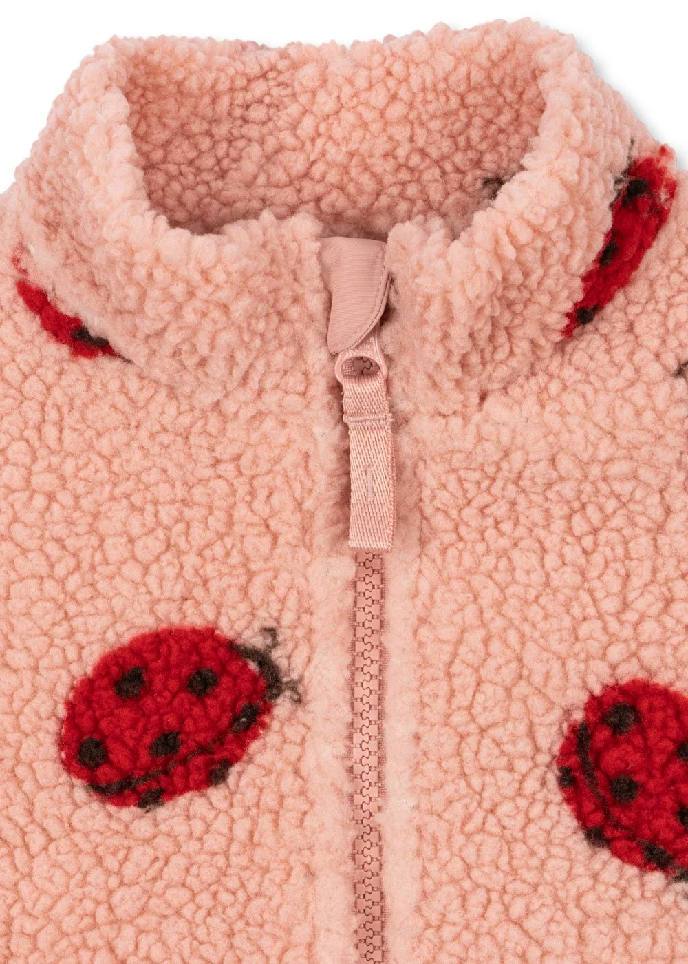 Jody Teddy Jacke Ladybug Pink für Kinder von Konges Sløjd - nachhaltig - sustainable Kinderkleidung - Cleo&Caesar - Kids Concept Store Berlin - Online Shop Deutschland