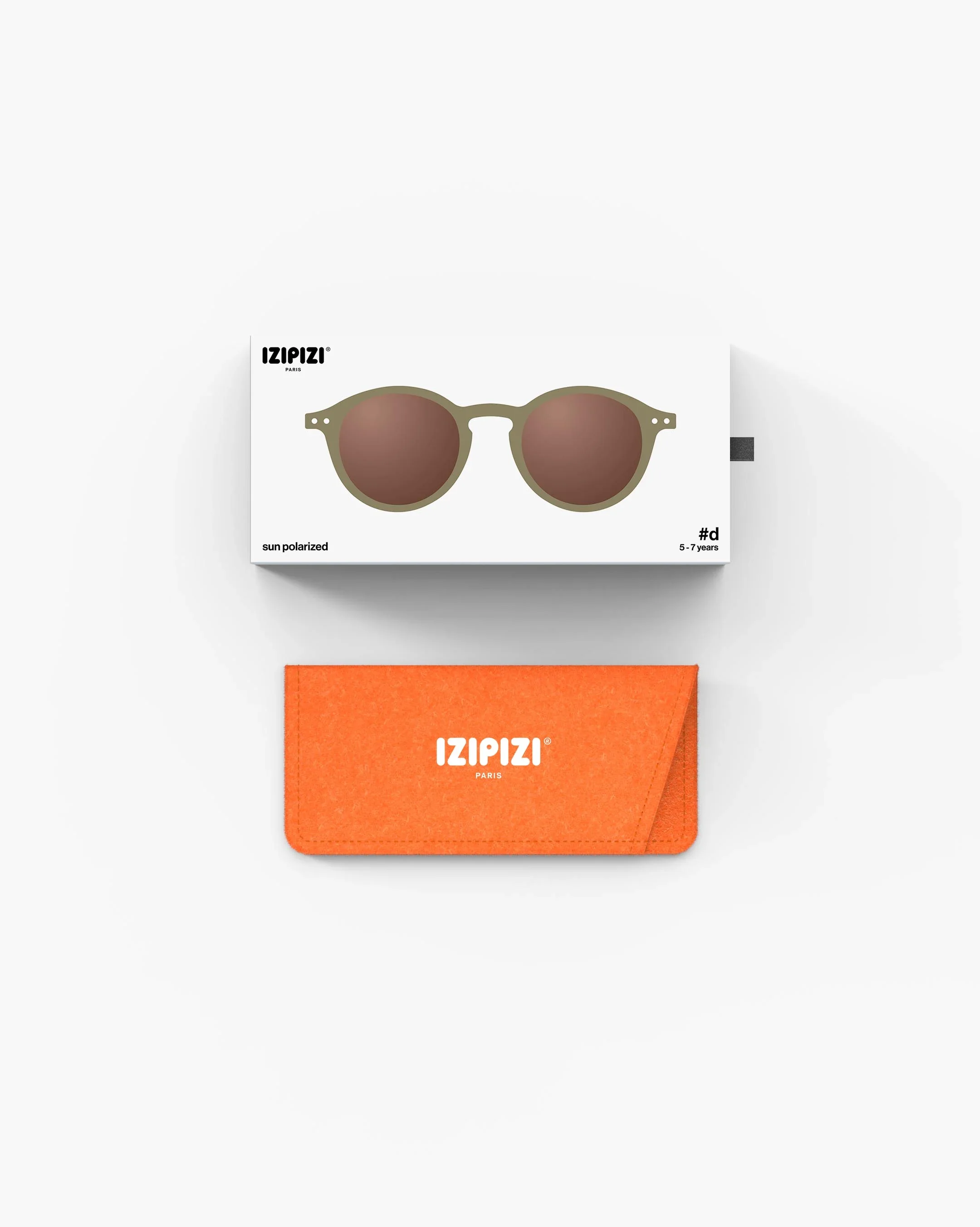 Izipizi Kinder-Sonnenbrille #d Olive Polarized – Pantos-Fassung in Olive, 3-7 Jahre Jahre, bei Cleo&Caesar Kids Concept Store