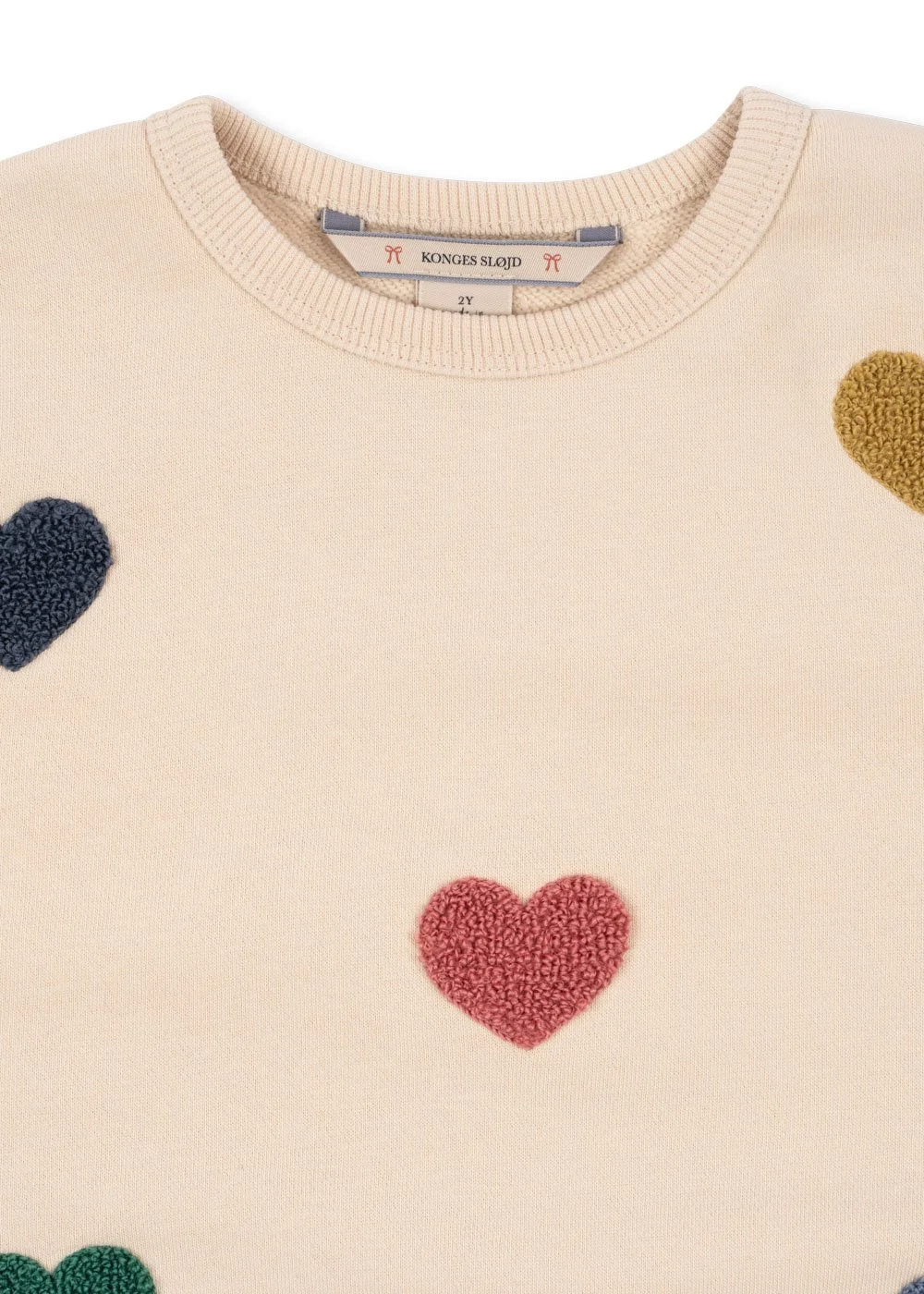 Lou Sweater Pullover Heart Terry für Kinder von Konges Sløjd - nachhaltige Baumwolle - sustainable Kinderkleidung - Cleo&Caesar - Kids Concept Store Berlin - Online Shop Deutschland