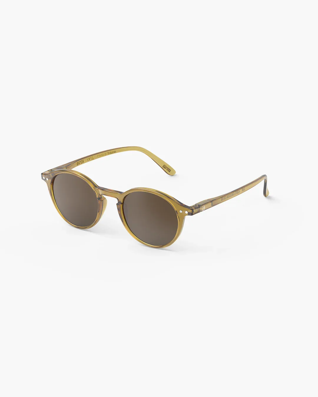 zipizi Sonnenbrille #D Golden Green – Pantos-Fassung in Olivgrün mit goldenen Nuancen, braune Gläser, Unisex, bei Cleo&Caesar Kids Concept Store
