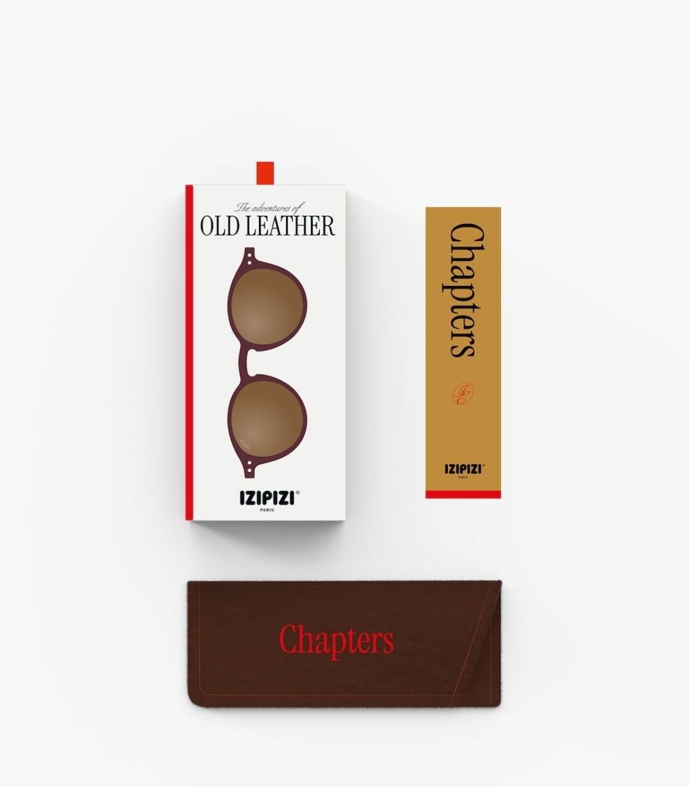 Izipizi Kinder-Sonnenbrille #d Old Leather Polarized – Pantos-Fassung in [FARBE], 5-10 Jahre, bei Cleo&Caesar Kids Concept Store