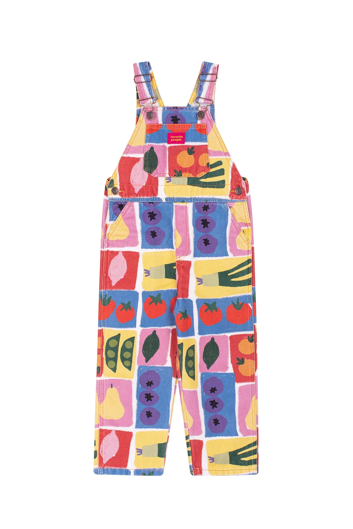 Favorite People Latzhose bunt – handgefertigt in Portugal, erhältlich bei Cleo&Caesar Kids Concept Store