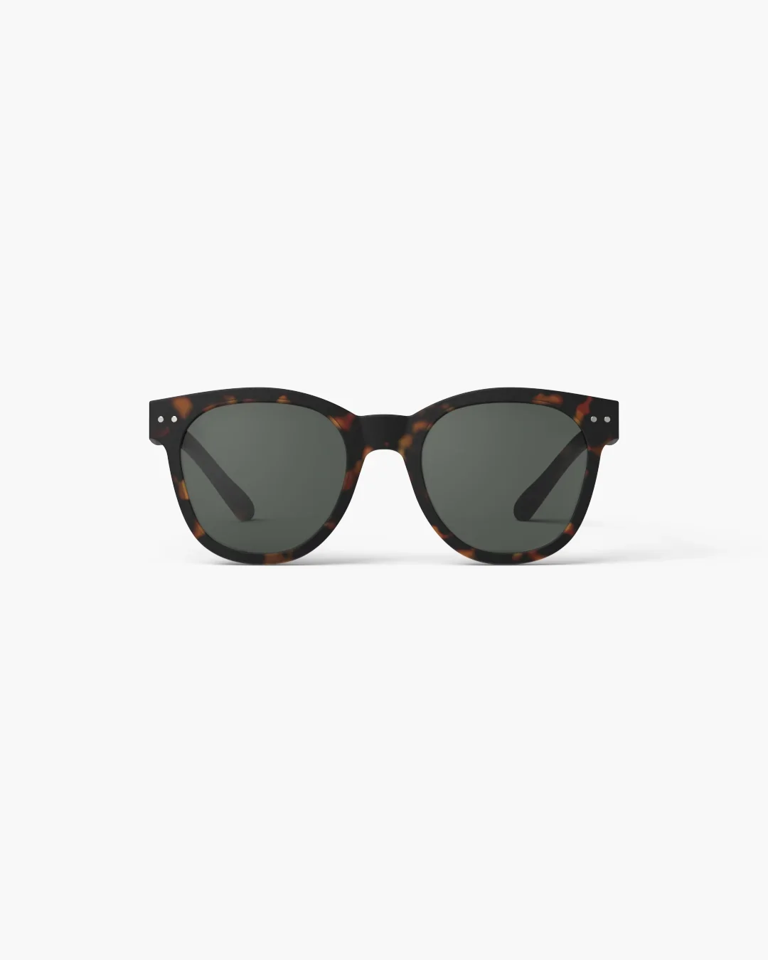 Izipizi Sonnenbrille #N Tortoise – Oversize Panthos-Fassung im Schildpattmuster, Soft Touch, graue Gläser, Unisex, bei Cleo&Caesar Kids Concept Store