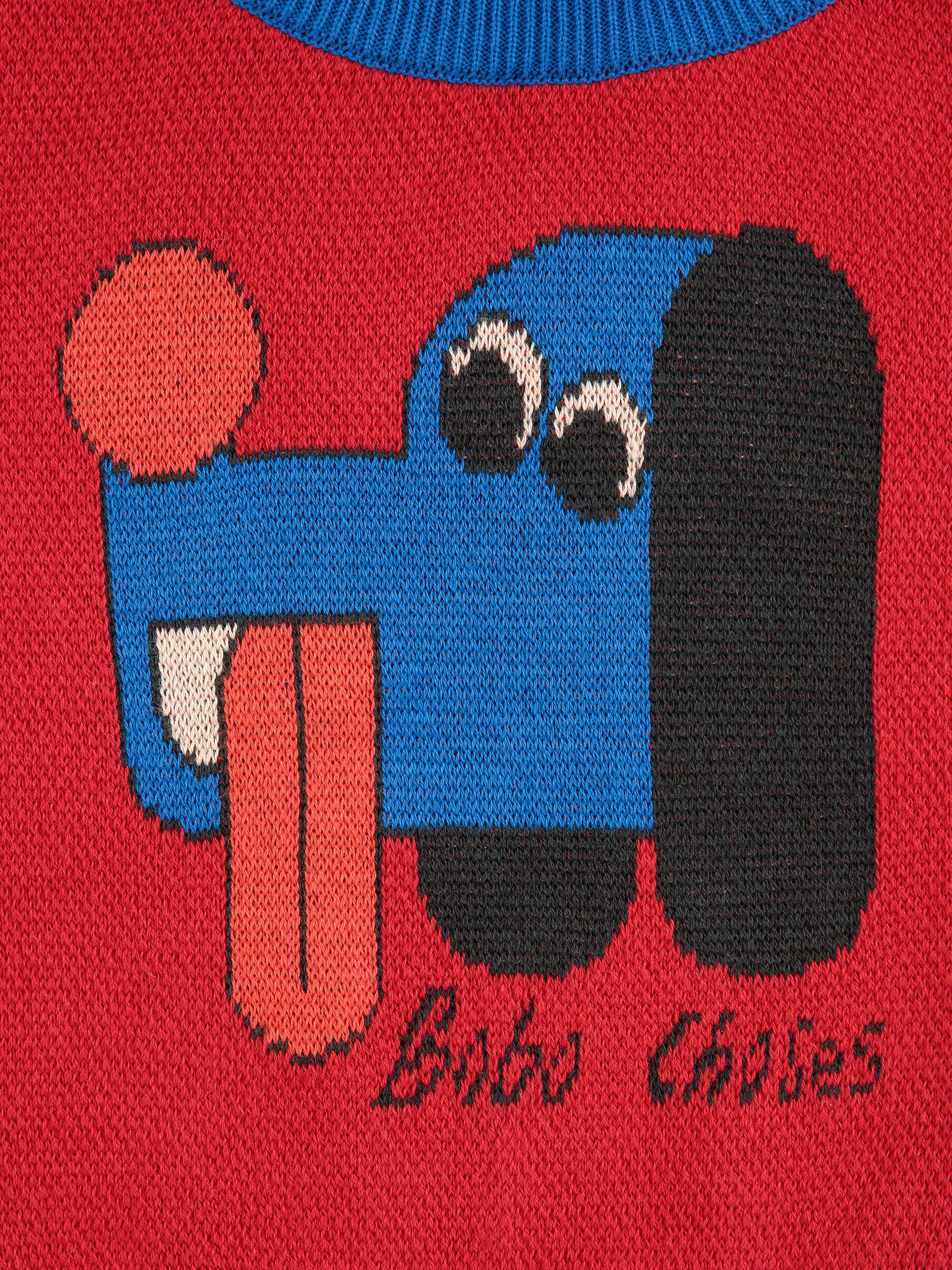 Baby Pullover Doggy Mate von Bobo Choses - made in Europe - nachhaltige Bio-Baumwolle - sustainable Kidswear - Cleo&Caesar - Kids Concept Store Berlin - Online Shop