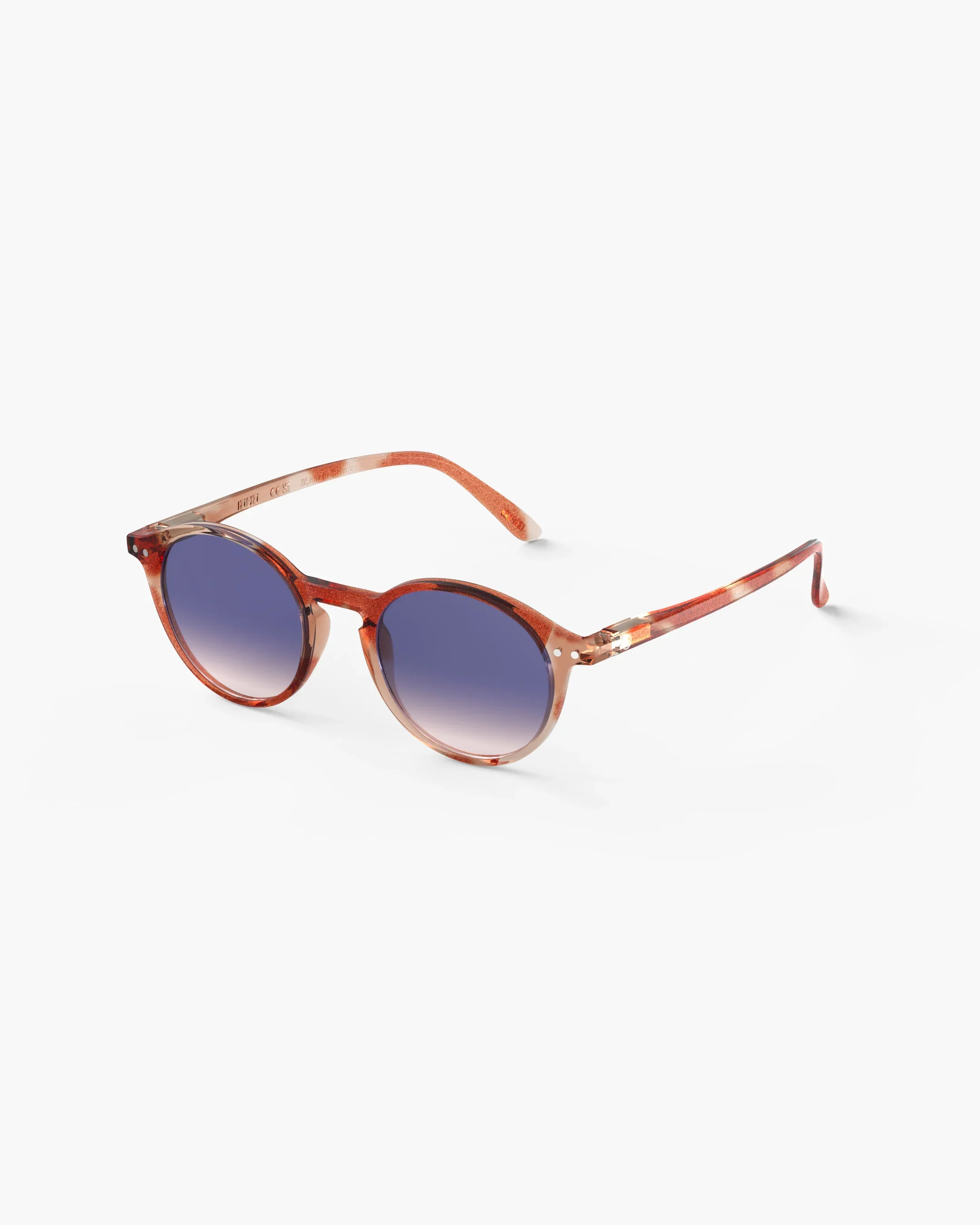 Izipizi Sonnenbrille #D Wild Hooves Polarized – halbtransparente Jelly-Fassung mit Fellmuster, lila Verlaufsgläser, Unisex, bei Cleo&Caesar Kids Concept Store