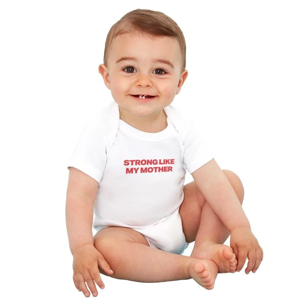 mamaklub Bio-Baby-Body – „Strong like my mother“