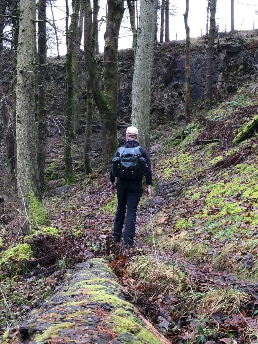 Hugh on a Winter Walk in the Woods
