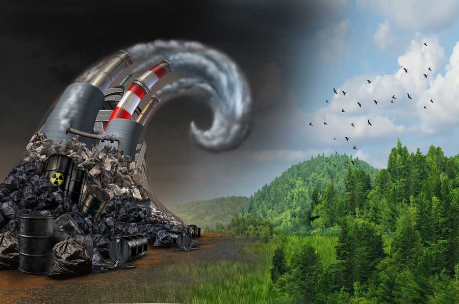 Environmental destruction versus nature connection