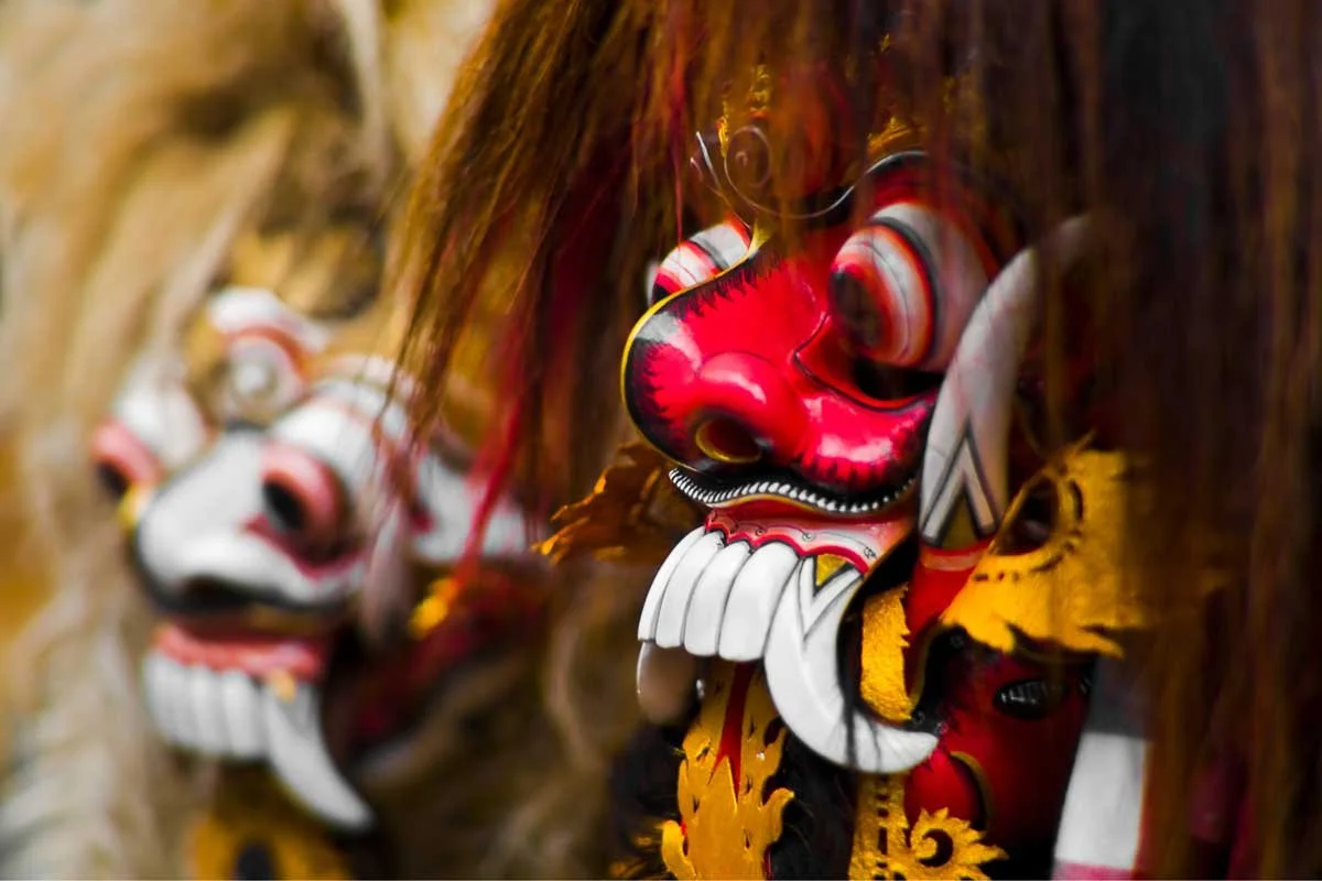 Carved Wooden Animal Head