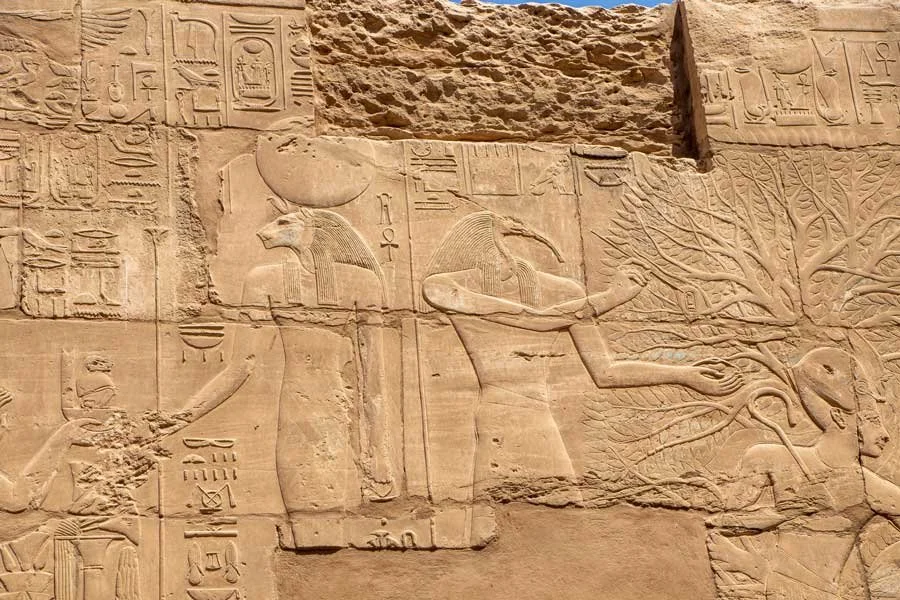 Carved Egyptian Hieroglyphics