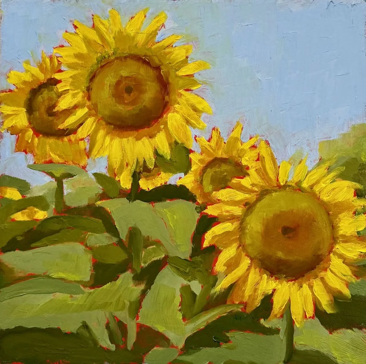 Bright Day, 7x7 framed
