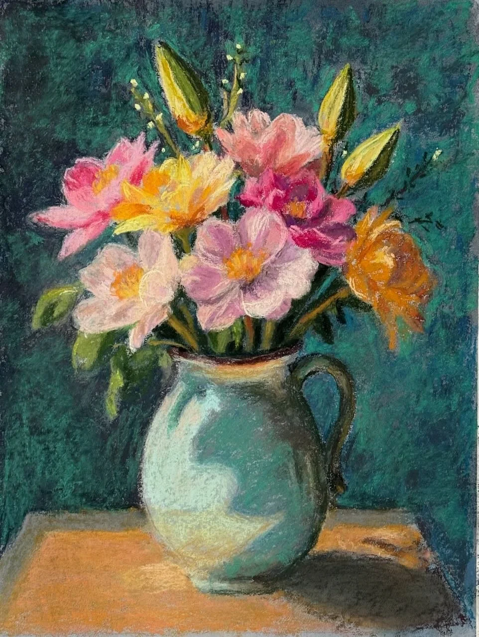 Spring, 20x16 framed, pastel