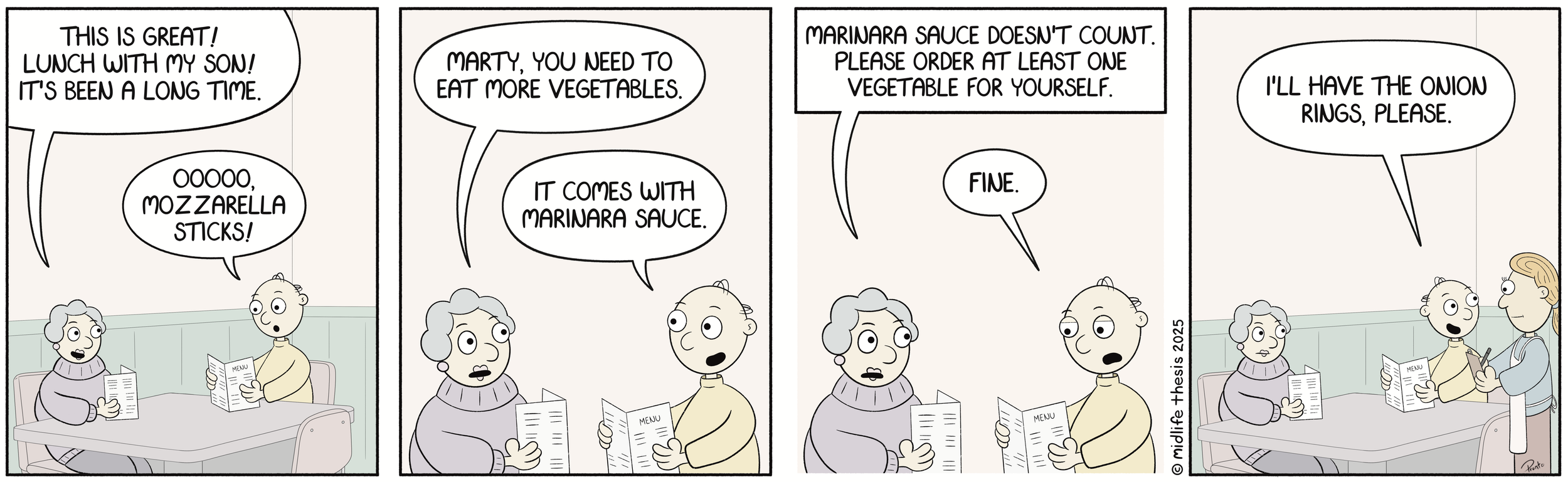      

 
   Eat your vegetables!            #instagramcartoon #webtoons #webcomics #funny #funnycomic #cartoon #cartoons #comicstrip #midlifethesis #midlifethesiscartoons #cartoonart #gagcomics #FunnyCartoons  
 




















  
  



     
