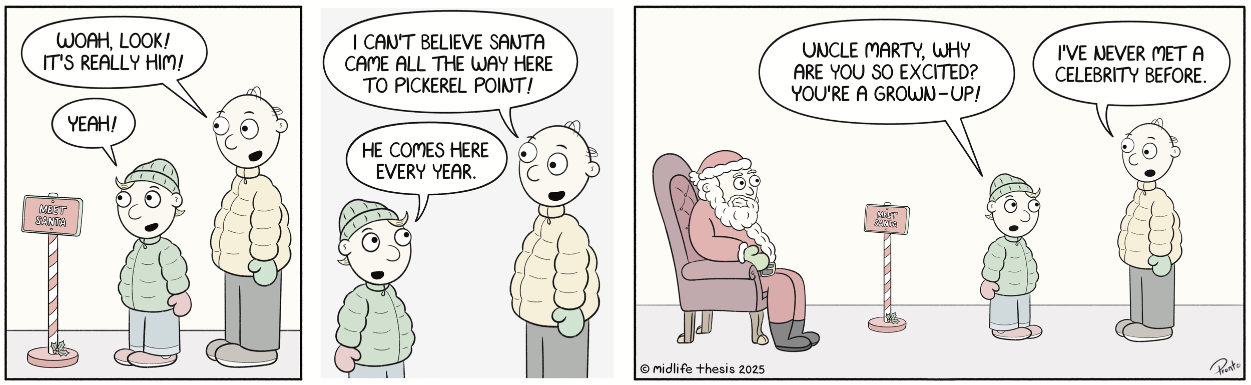      

 
   Star struck!             #instagramcartoon #webtoons #webcomics #funny #funnycomic #cartoon #cartoons #comicstrip #midlifethesis #midlifethesiscartoons #cartoonart #gagcomics #FunnyCartoons #santa #hohoho #holidayhumor #christmaslaughs  
