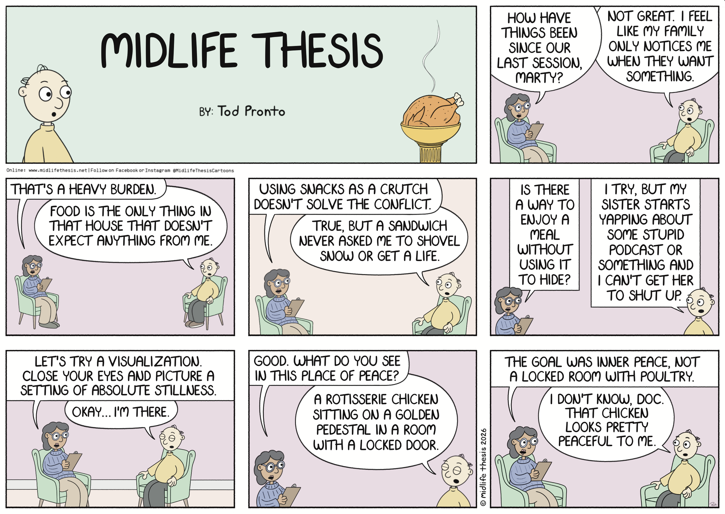      

 
   A moment of zen…             #instagramcartoon #webtoons #webcomics #funny #funnycomic #cartoon #cartoons #comicstrip #midlifethesis #midlifethesiscartoons #cartoonart #gagcomics #FunnyCartoons #sundaystrip #sundayfunnies #marty  
 





