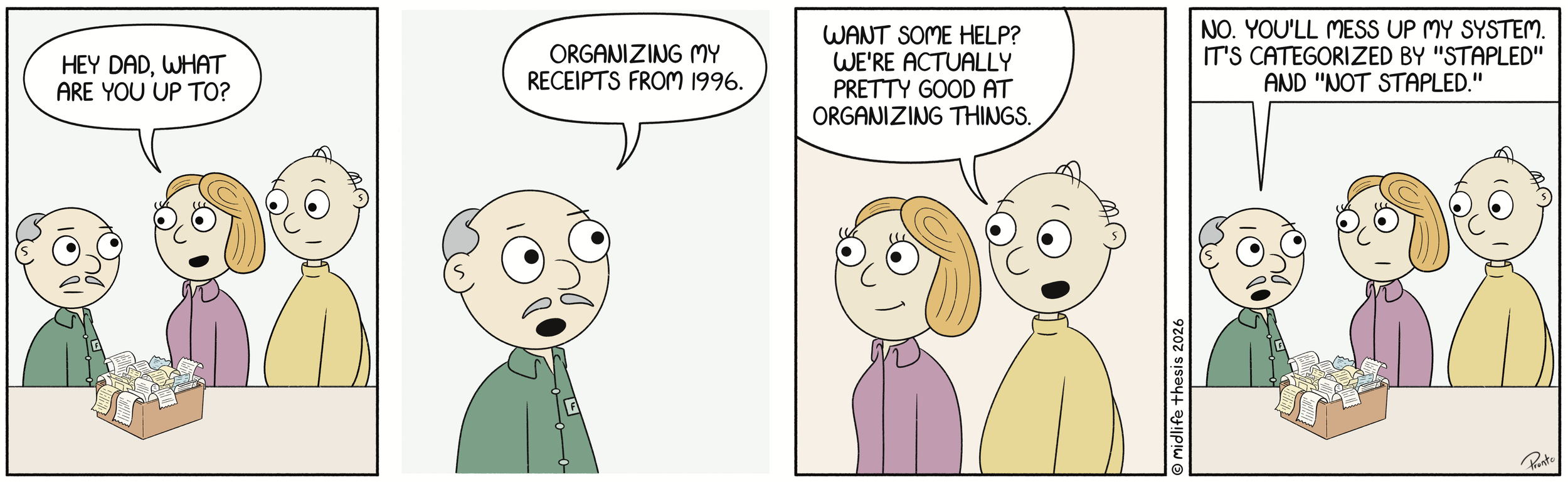      

 
   There’s a method to his madness…             #instagramcartoon #webtoons #webcomics #funny #funnycomic #cartoon #cartoons #comicstrip #midlifethesis #midlifethesiscartoons #cartoonart #gagcomics #FunnyCartoons #marty  
 

















