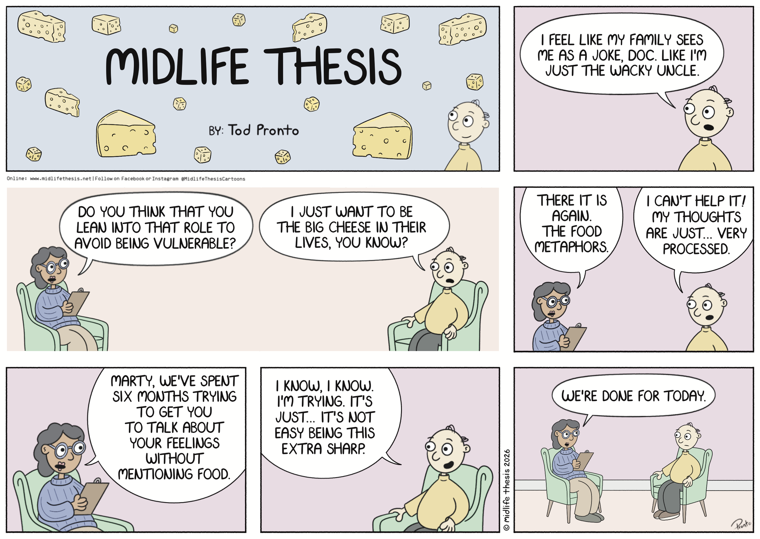      

 
   Cheesy…             #instagramcartoon #webtoons #webcomics #funny #funnycomic #cartoon #cartoons #comicstrip #midlifethesis #midlifethesiscartoons #cartoonart #gagcomics #FunnyCartoons #sundaystrip #sundayfunnies #marty  
 














