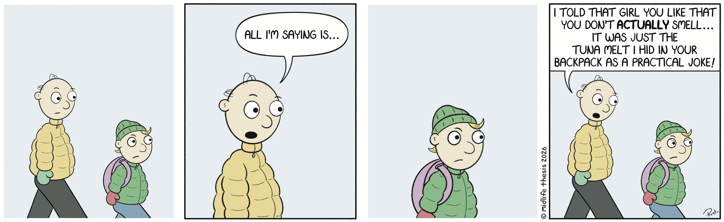      

 
   There's something fishy going on…             #instagramcartoon #webtoons #webcomics #funny #funnycomic #cartoon #cartoons #comicstrip #midlifethesis #midlifethesiscartoons #cartoonart #gagcomics #FunnyCartoons #marty #martyandleo  
 



