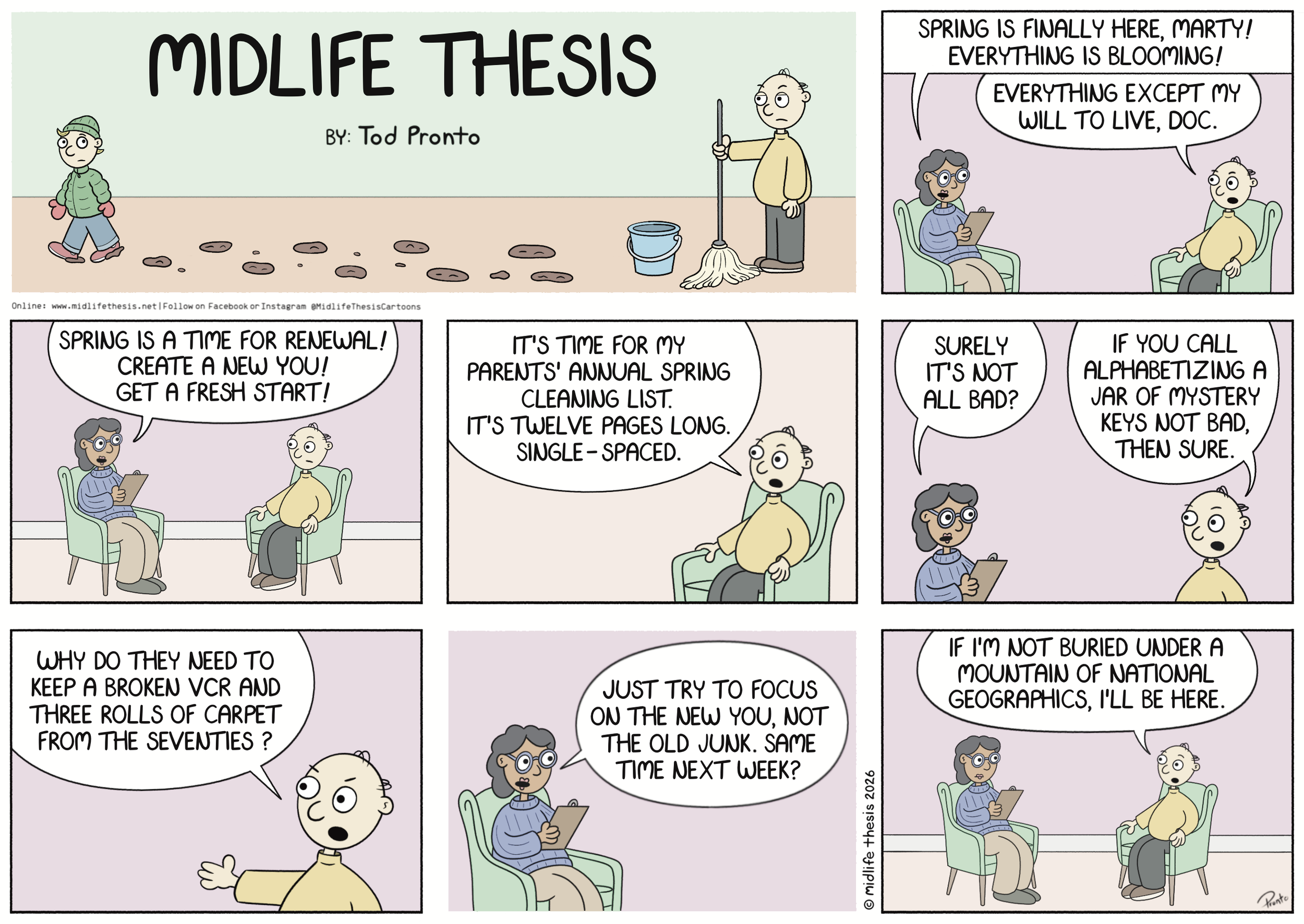      

 
   Old Junk…New You…             #instagramcartoon #webtoons #webcomics #funny #funnycomic #cartoon #cartoons #comicstrip #midlifethesis #midlifethesiscartoons #cartoonart #gagcomics #FunnyCartoons #sundaystrip #sundayfunnies #marty #springc