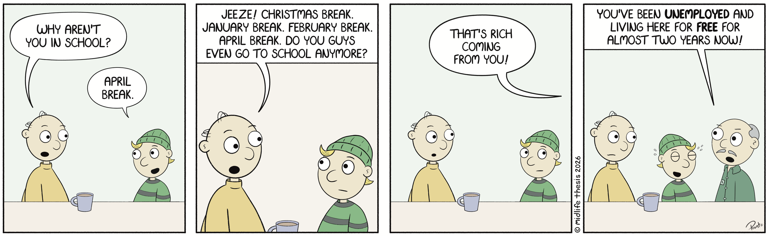      

 
   Spring Break! Woo hoo! ☀️🌴             #instagramcartoon #webtoons #webcomics #funny #funnycomic #cartoon #cartoons #comicstrip #midlifethesis #midlifethesiscartoons #cartoonart #gagcomics #FunnyCartoons #marty #martyandleo #aprilbreak #