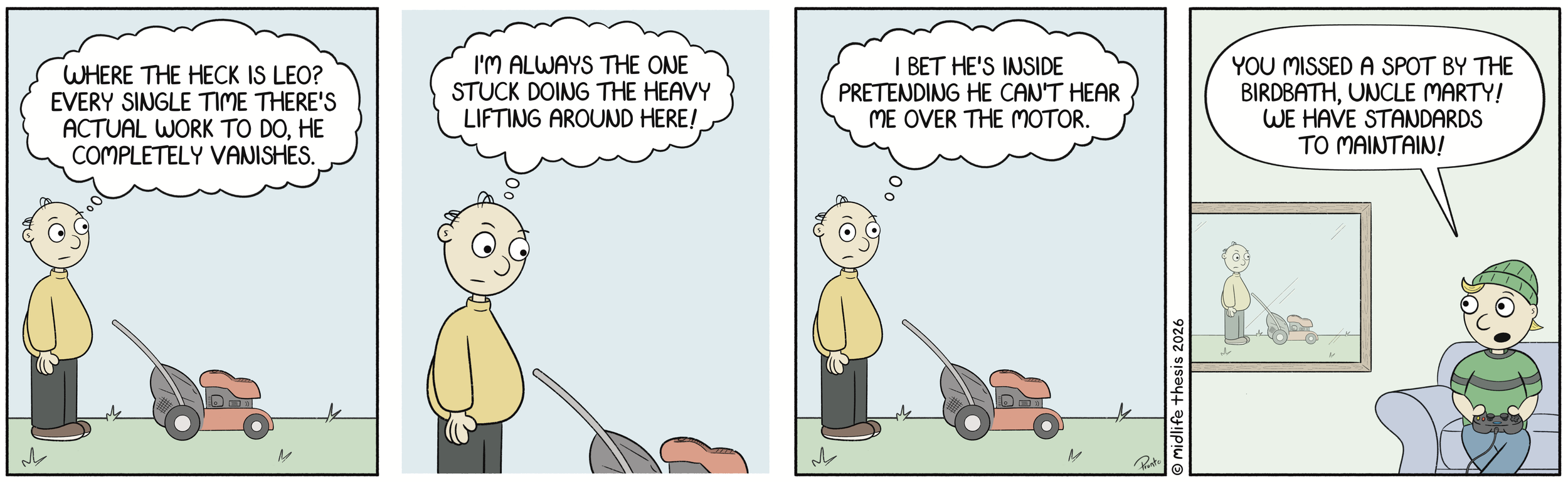      

 
   Work smarter, not harder…             #instagramcartoon #webtoons #webcomics #funny #funnycomic #cartoon #cartoons #comicstrip #midlifethesis #midlifethesiscartoons #cartoonart #gagcomics #FunnyCartoons #marty #martyandleo  
 











