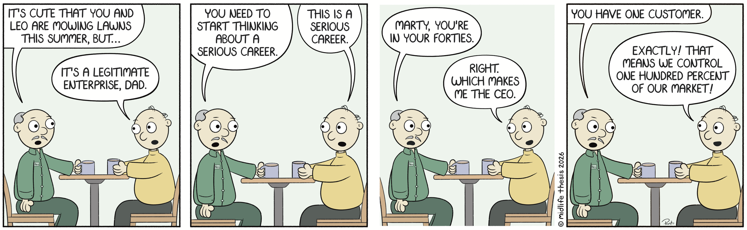      

 
   Eyes on the Prize!             #instagramcartoon #webtoons #webcomics #funny #funnycomic #cartoon #cartoons #comicstrip #midlifethesis #midlifethesiscartoons #cartoonart #gagcomics #FunnyCartoons #marty  
 




















  
  



  