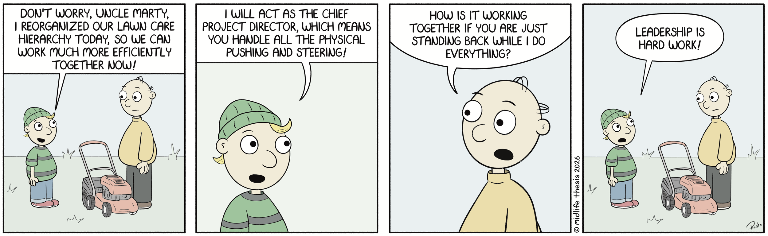      

 
   New company policy…               #instagramcartoon #webtoons #webcomics #funny #funnycomic #cartoon #cartoons #comicstrip #midlifethesis #midlifethesiscartoons #cartoonart #gagcomics #FunnyCartoons #marty #martyandleo  
 















