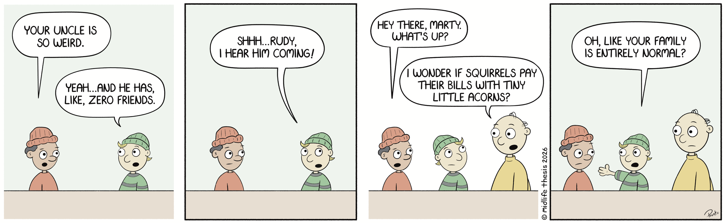      

 
   Every family needs a trailblazer…             #instagramcartoon #webtoons #webcomics #funny #funnycomic #cartoon #cartoons #comicstrip #midlifethesis #midlifethesiscartoons #cartoonart #gagcomics #FunnyCartoons #marty #martyandleo  
 




